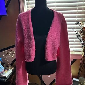Fashion Nova Vibrant Pink Cardigan